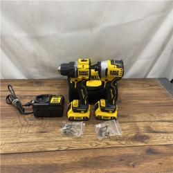 AS-IS  Dewalt DCK225D2 20V MAX ATOMIC Brushless Compact Lithium-Ion 1/2 in. Cordless Drill Driver and 1/4 in. Impact Driver Combo Kit with 2 Batteries 2 Ah