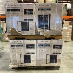 DALLAS LOCATION - Vissani 4.3 Cu. ft. Wine and Beverage Cooler in Stainless Steel PALLET -(8 UNITS)