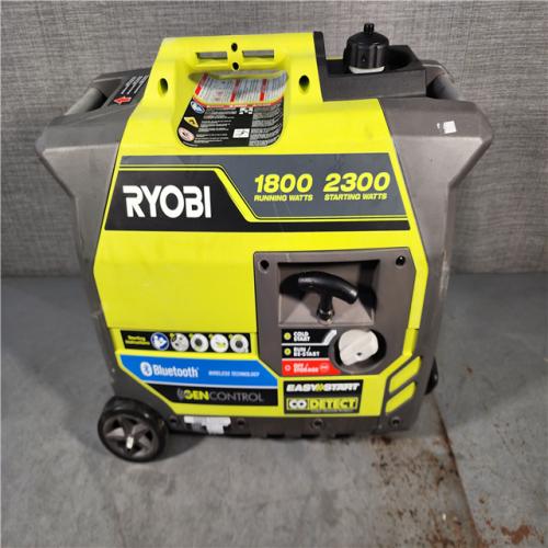 HOUSTON LOCATION - AS-IS RYOBI 2,300-Watt Recoil Start Bluetooth Super Quiet Gasoline Powered Digital Inverter Generator with CO Shutdown Sensor