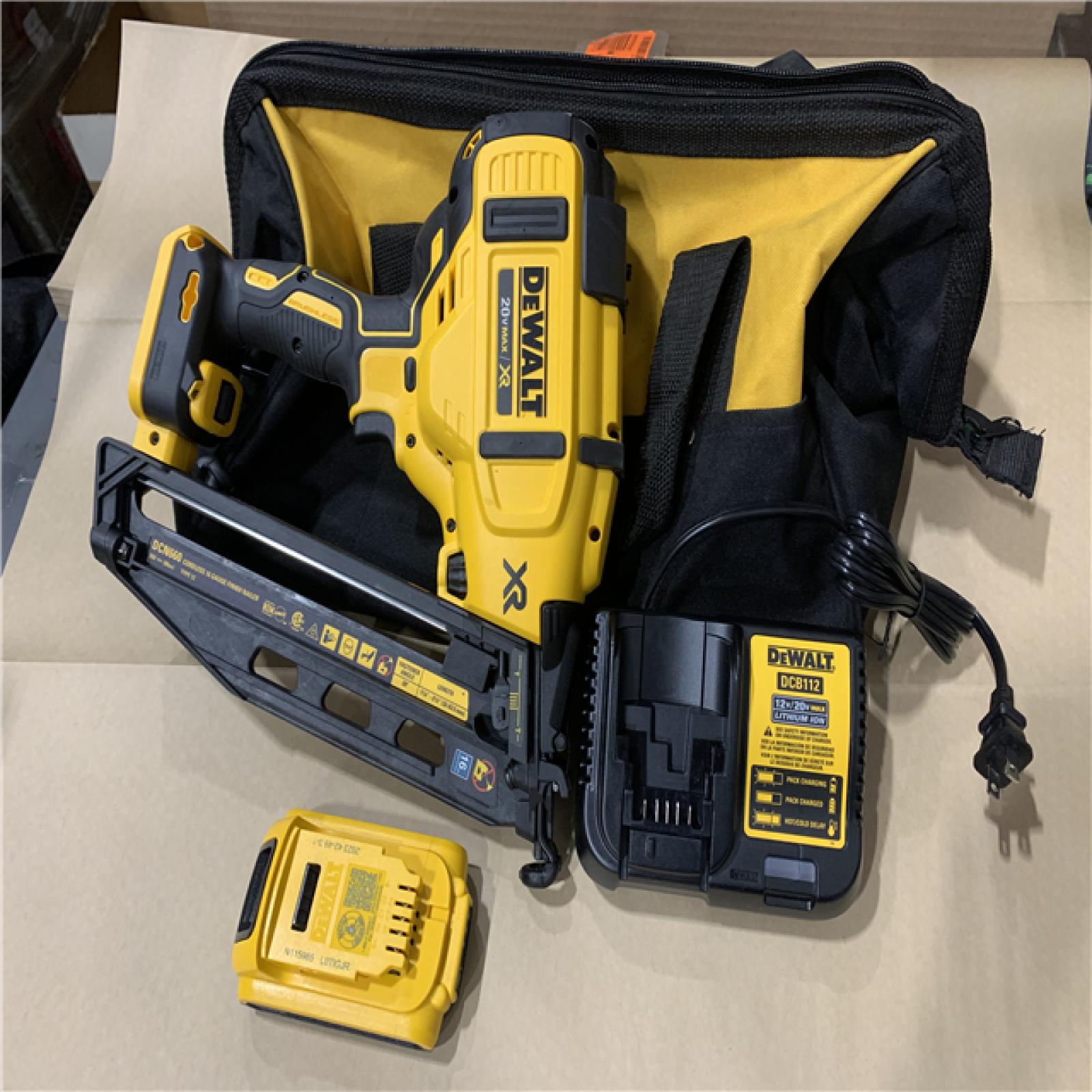 AS-IS DEWALT Cordless 20V Max XR Angled Finish Nailer (Tool Only)