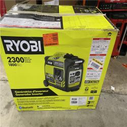 Houston location AS-IS RYOBI 2,300-Watt Recoil Start Bluetooth Super Quiet Gasoline Powered Digital Inverter Generator with CO Shutdown Sensor