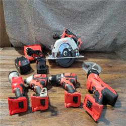 CALIFORNIA NEW MILWAUKEE M18 5-TOOL COMBO KIT (2 BATTERIES, 1 CHARGER, AND BAG INCLUDED)