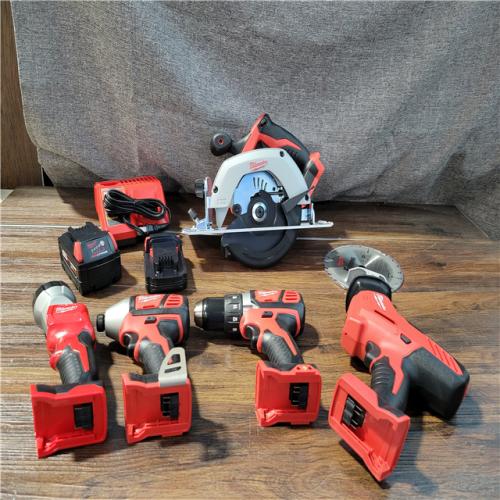 CALIFORNIA NEW MILWAUKEE M18 5-TOOL COMBO KIT (2 BATTERIES, 1 CHARGER, AND BAG INCLUDED)