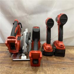 AS IS Milwaukee M18 18-Volt Lithium-Ion Brushless Cordless Combo Kit (4-Tool) with 2-Batteries, 1-Charger and Tool Bag