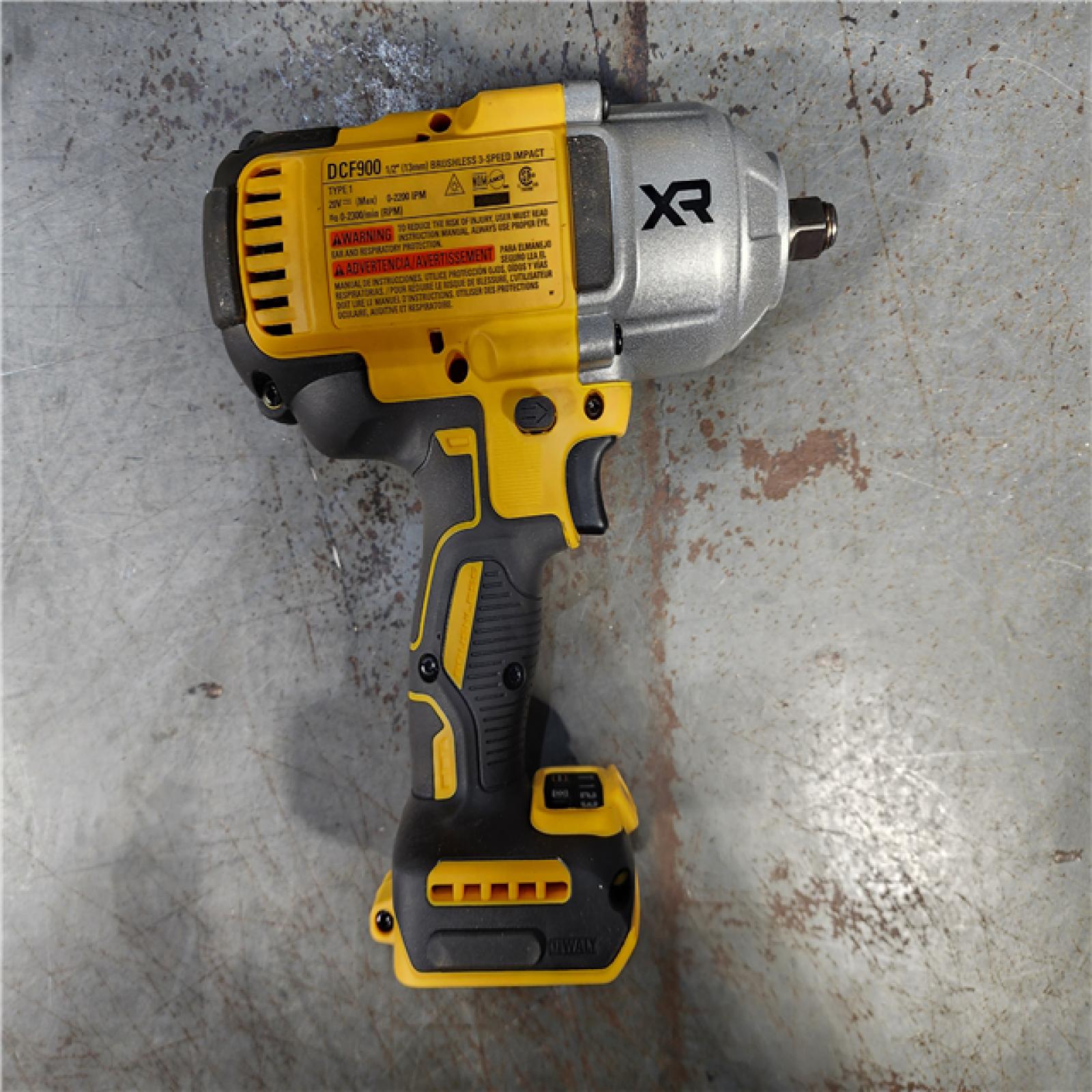 HOUSTON LOCATION - AS-IS (APPEARS LIKE NEW) DEWALT 20V MAX* XR 1/2  High Torque Impact Wrench with Hog Ring Anvil