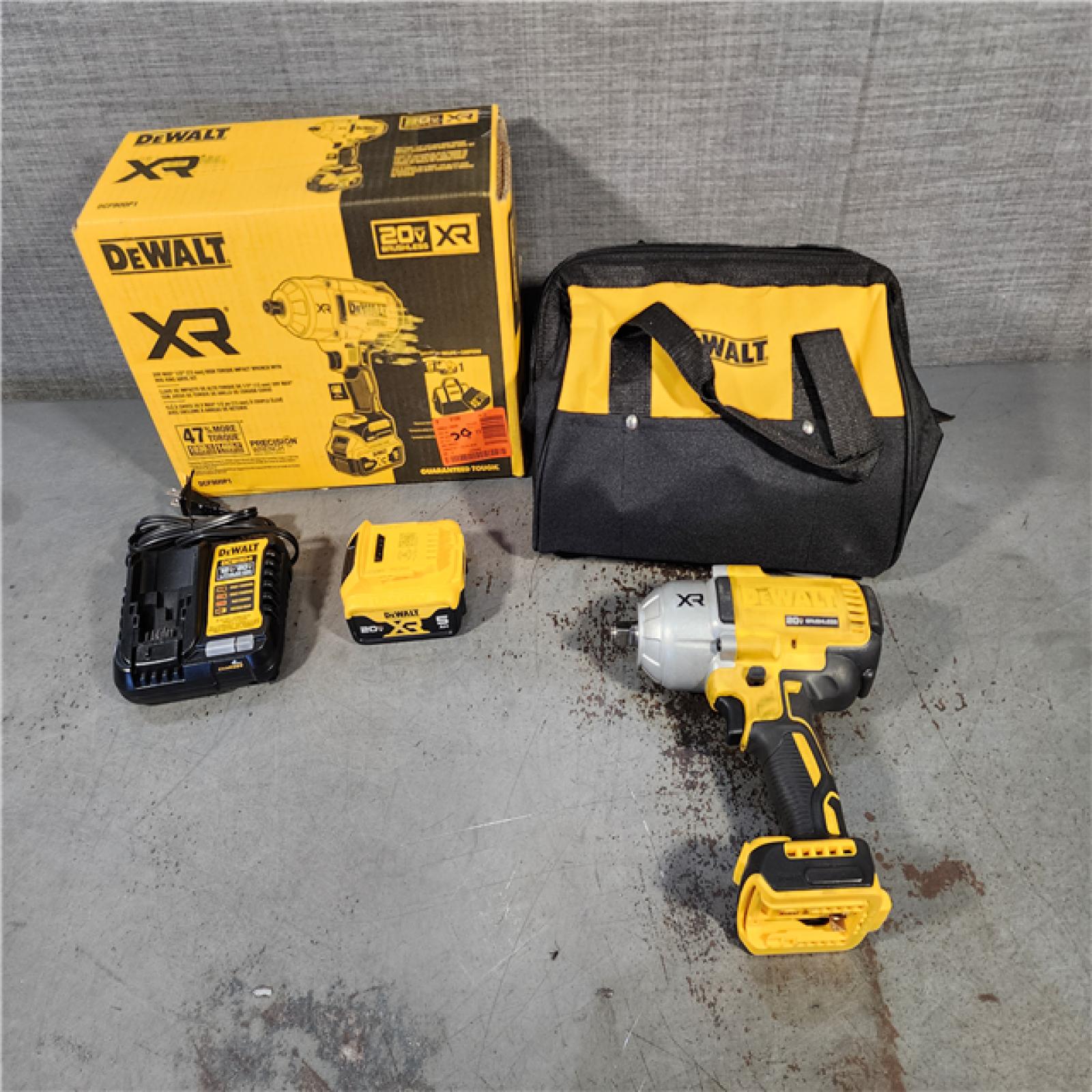 HOUSTON LOCATION - AS-IS DEWALT 20V MAX* XR 1/2  High Torque Impact Wrench with Hog Ring Anvil