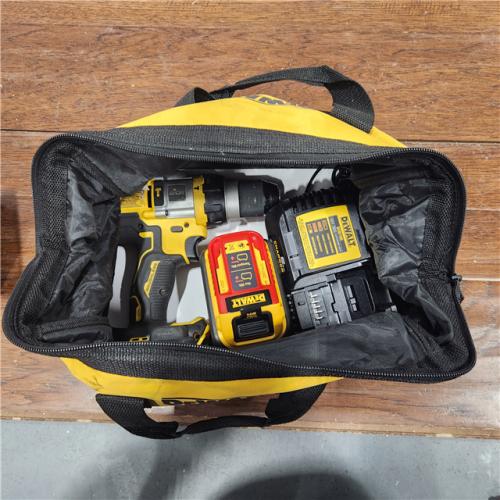 AS-IS Dewalt FLEXVOLT 20 Volt 1/2 in. Brushless Cordless Hammer Drill/Driver Kit (Battery & Charger)