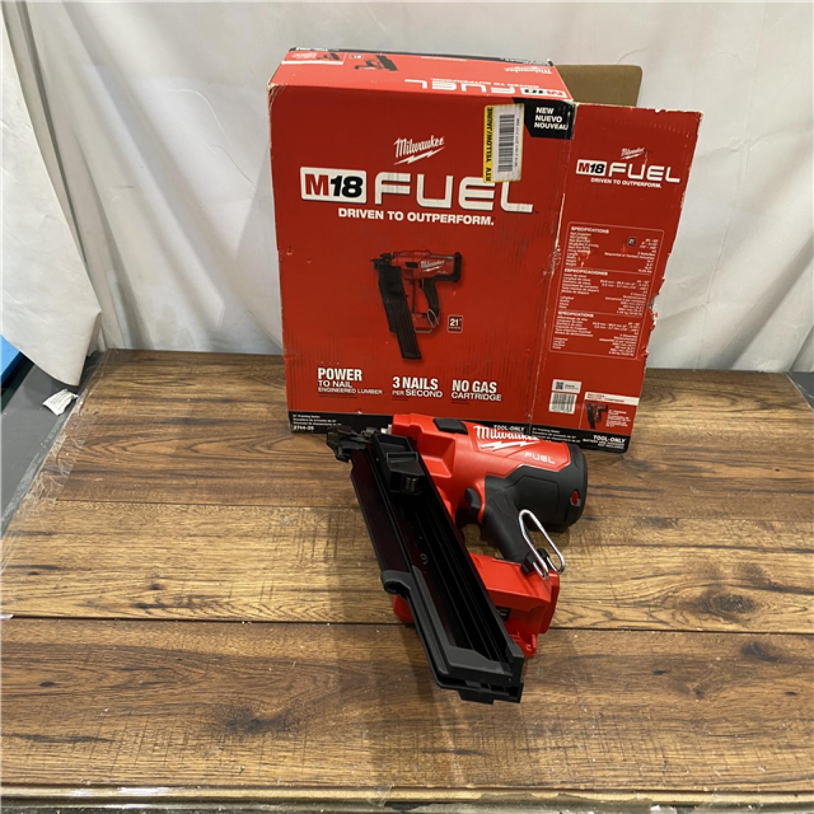 AS IS Milwaukee 2744-20 M18 FUEL 21-Degree Cordless Framing Nailer (Tool Only)