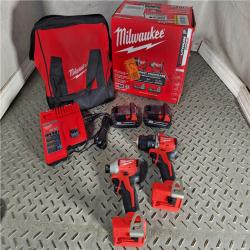 HOUSTON LOCATION - AS-IS Milwaukee M18 Compact Brushless 2-Tool Combo Kit