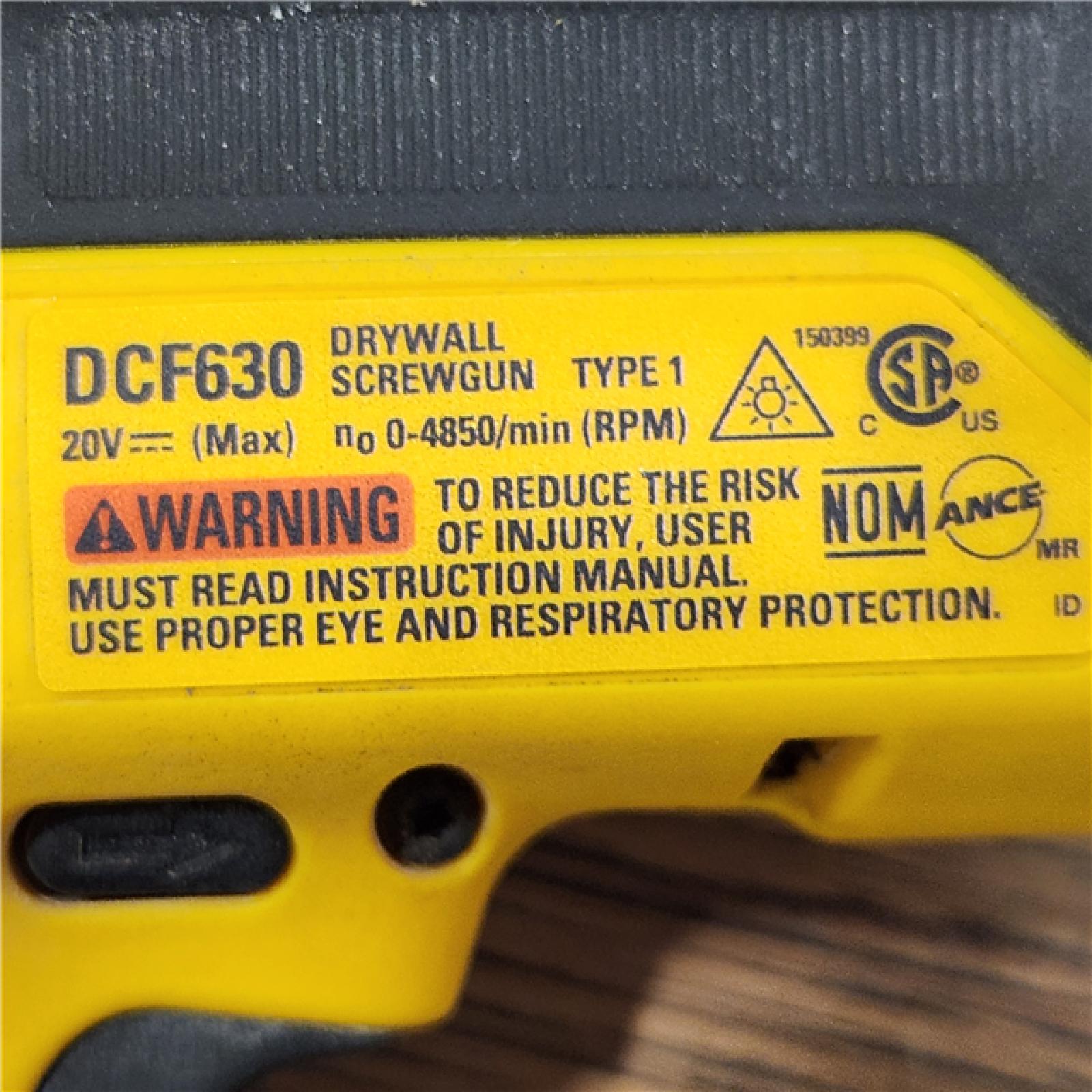 AS-IS DeWalt DCF630B 20V Cordless Brushless Screw Gun (Tool Only)