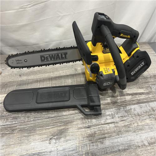 AS-IS DEWALT FLEXVOLT 60V MAX 14 in. Cordless Battery Powered Top Handle ChainSaw (Tool Only)