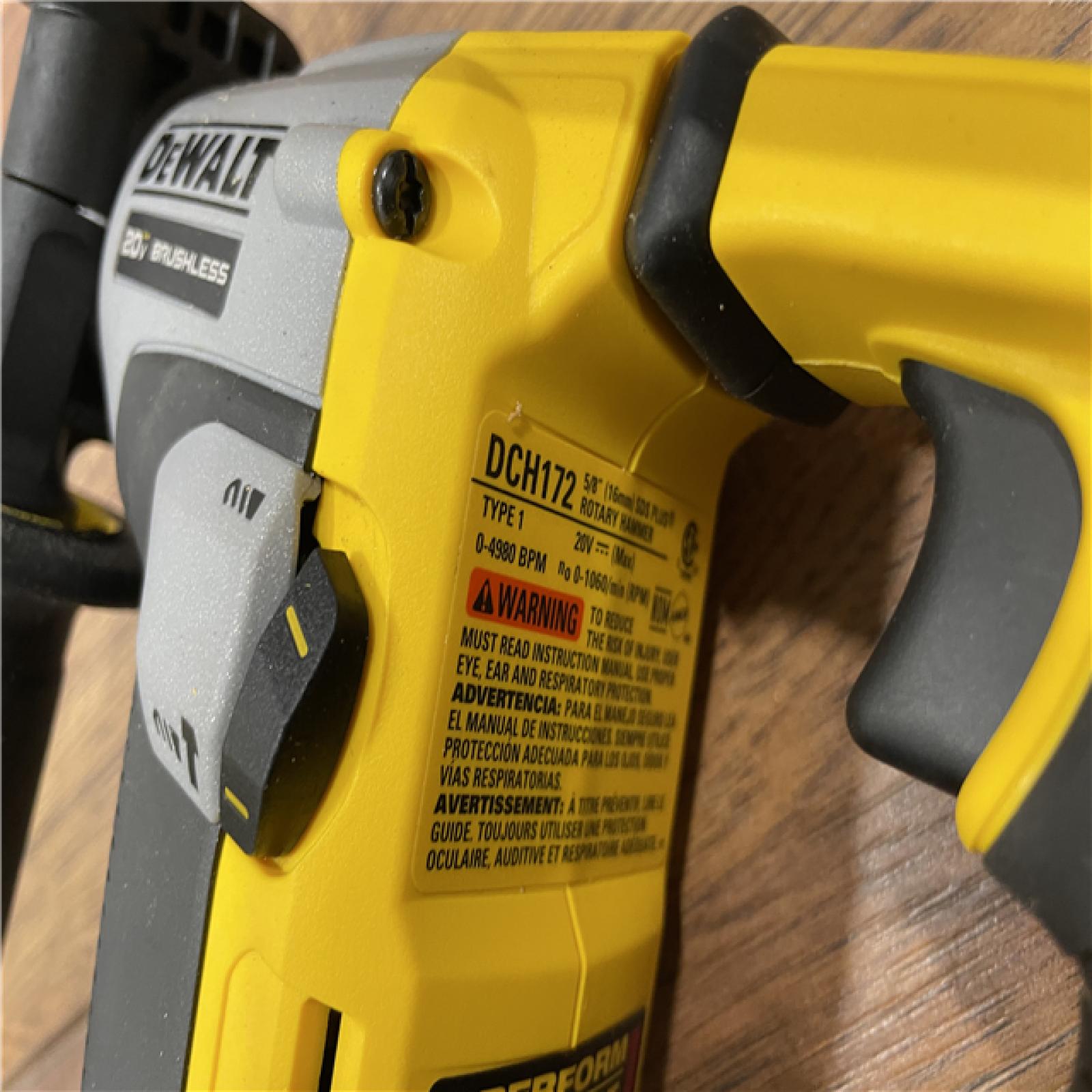 AS-IS DEWALT 20V SDS MAX Hammer Drill  Cordless  5/8 in.  Tool Only (DCH172B)