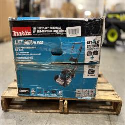 DALLAS LOCATION - Makita 21 in. 18V X2 (36V) LXT Lithium-Ion Brushless Cordless Walk Behind Self-Propelled Lawn Mower Kit (5.0Ah)