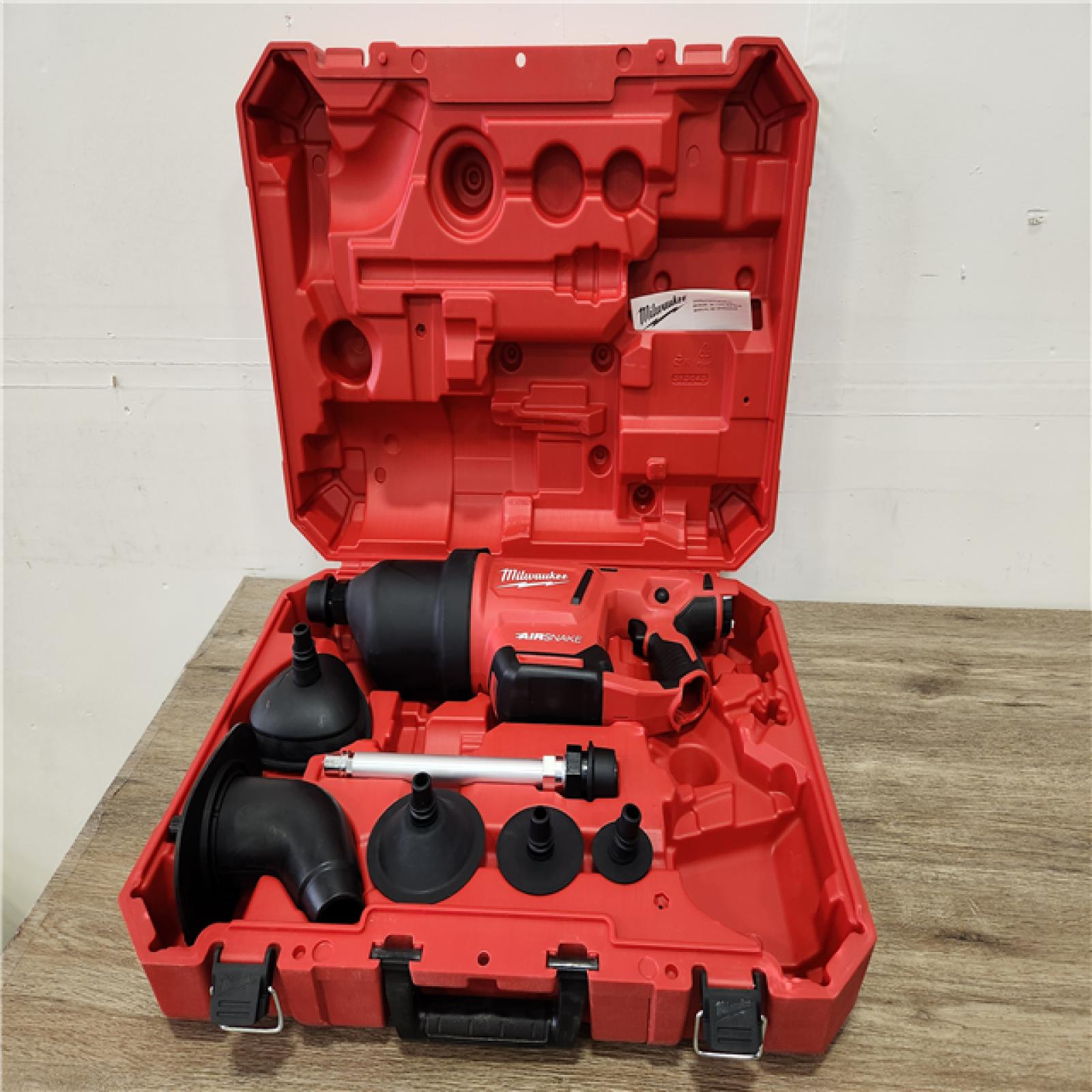 Phoenix Location NEW Milwaukee M12 12-Volt Lithium-Ion Cordless Drain Cleaning Airsnake Air Gun Kit (No Battery or Charger)