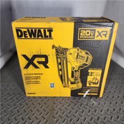 HOUSTON LOCATION - AS-IS (APPEARS LIKE NEW) DeWalt DCN660D1 20V 16 Gauge Cordless Angled Finish Nailer Kit W/ 2Ah Battery