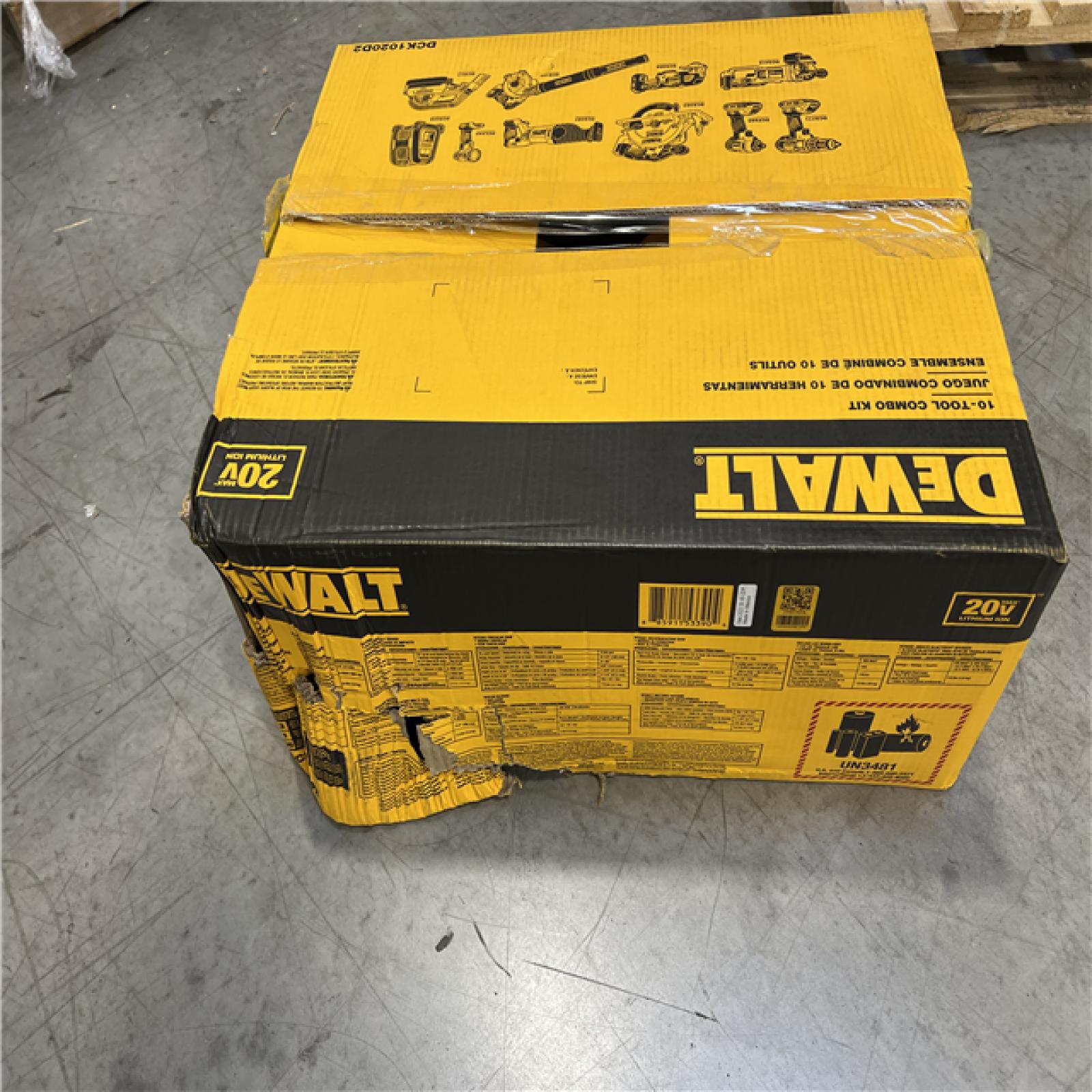 NEW! - DEWALT 20V MAX Cordless 10 Tool Combo Kit with (2) 20V 2.0Ah Batteries, Charger, and Bag