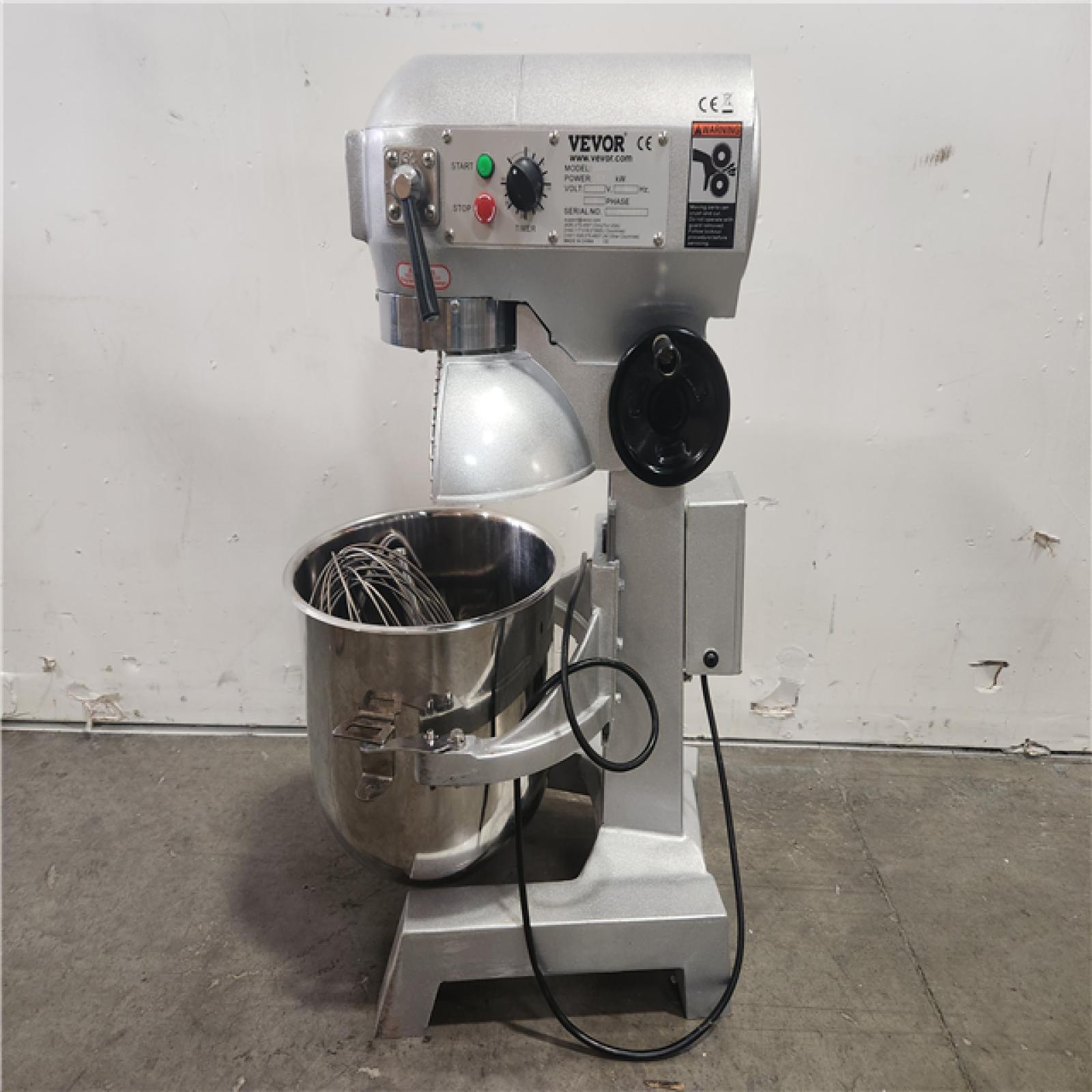 Phoenix Location VEVOR 30 Qt. Commercial Dough Mixer 3-Speeds Adjustable Mixer Silver Electric Stand with Stainless Steel for Restaurants