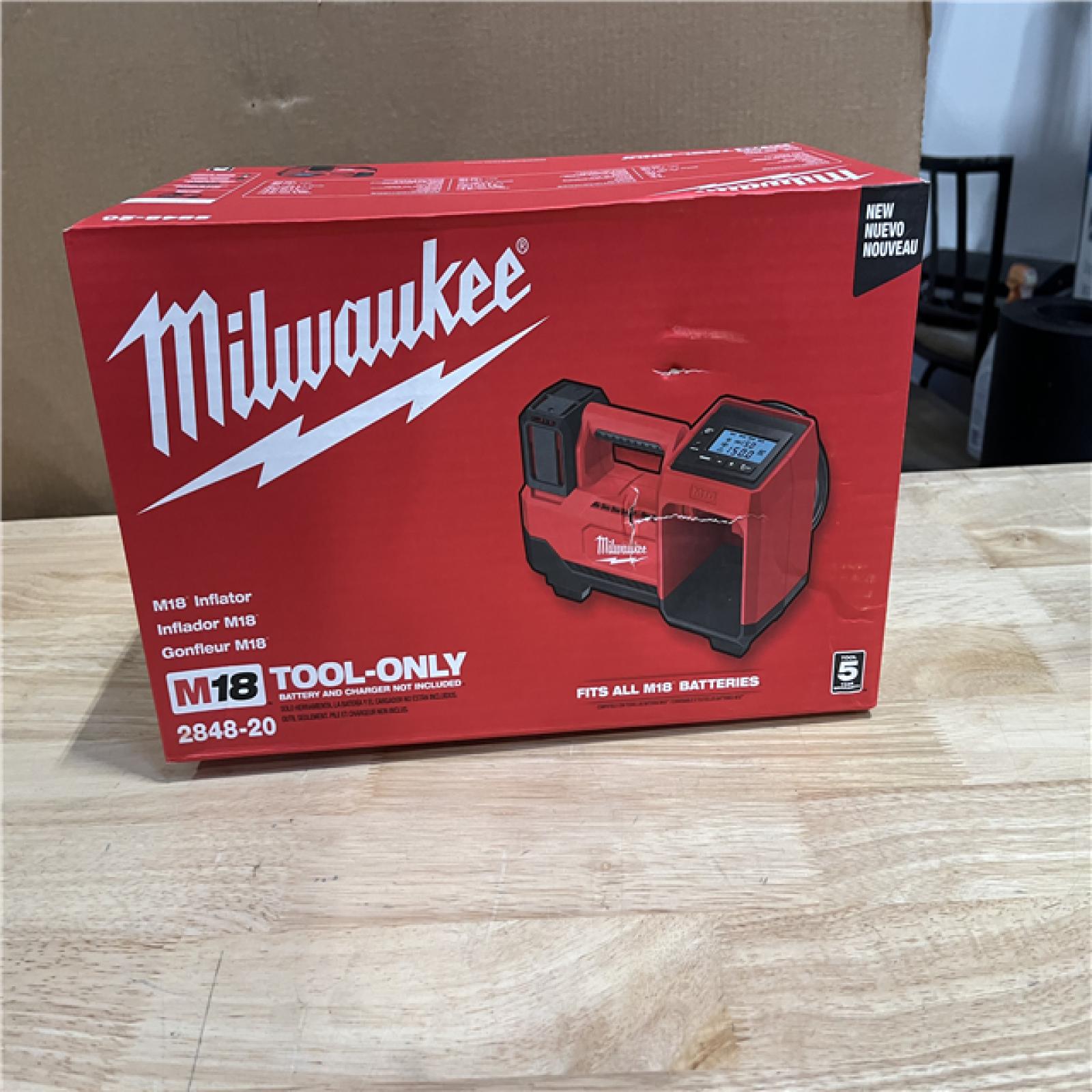 NEW! Milwaukee M18 18 V 150 PSI Tire Inflator