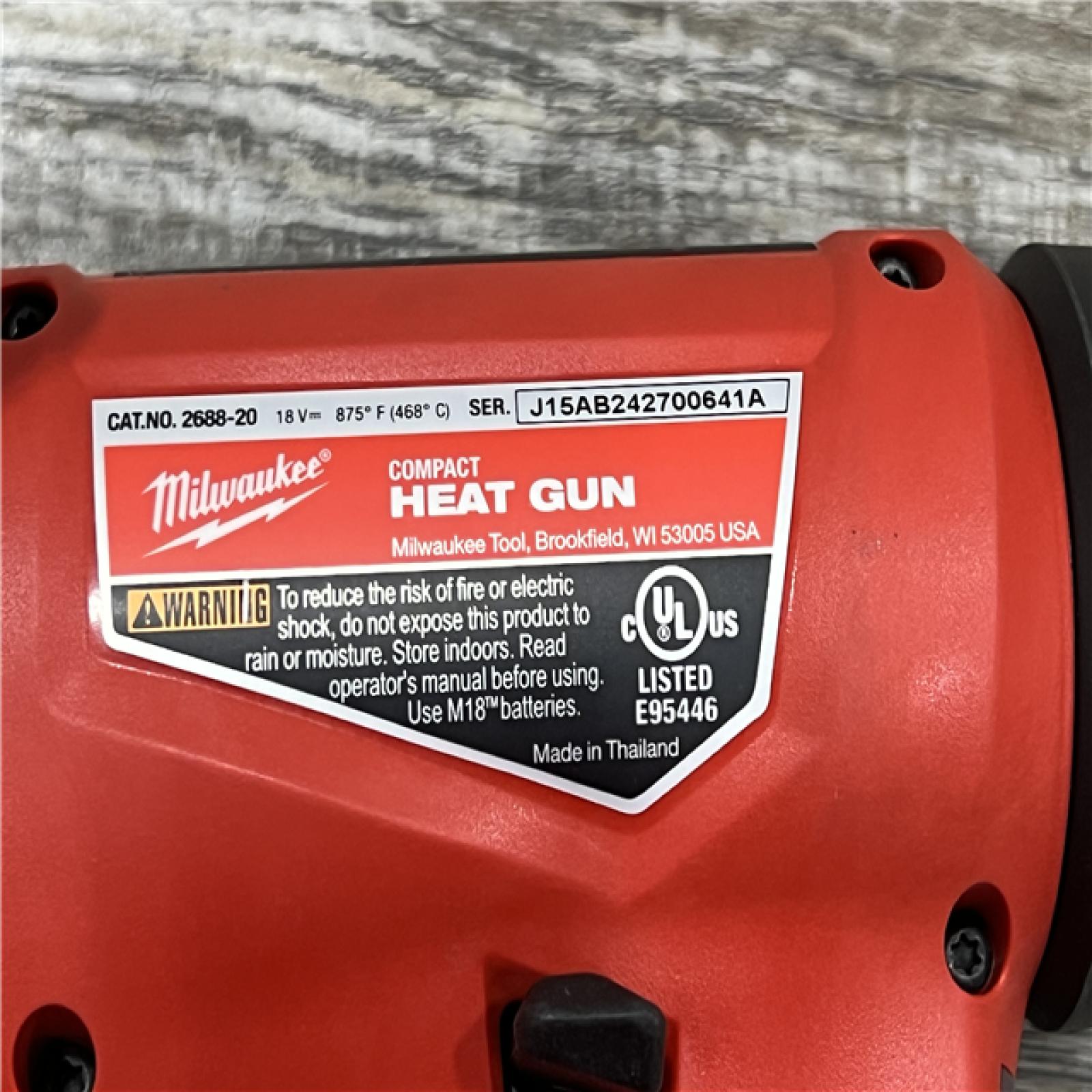 AS-IS Milwaukee M18 18 Volt Compact Heat Gun