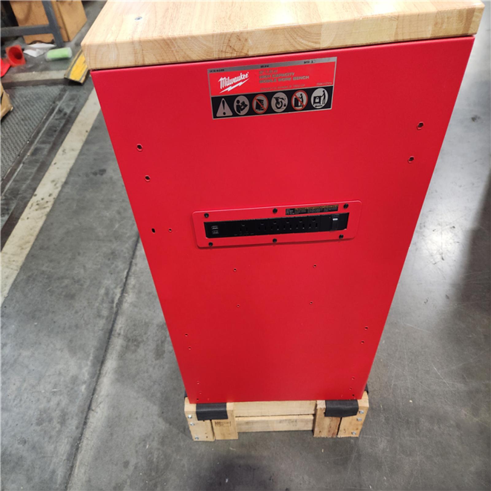 DALLAS LOCATION - Milwaukee Tool Storage 52 in. W Heavy Duty Red Mobile Workbench Cabinet