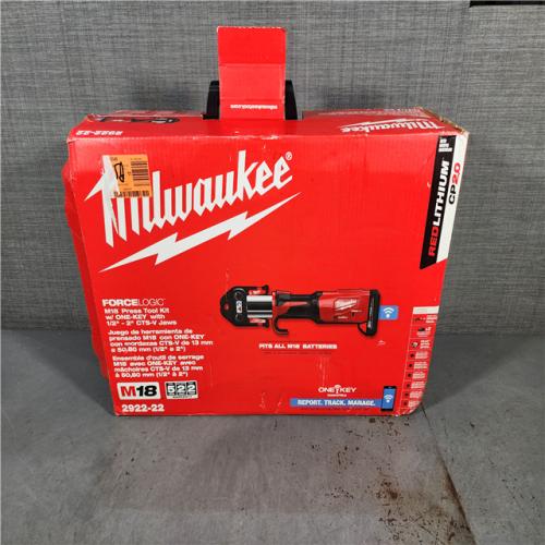 HOUSTON LOCATION - AS-IS (APPEARS LIKE NEW) Milwaukee M18 Force Logic ONE KEY Press Tool 1/2-2 Kit