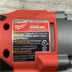 AS-IS Milwaukee M12 FUEL Brushless Cordless 16 Gauge Variable Speed Nibbler (Tool Only)