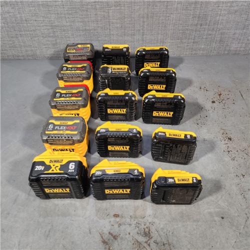 HOUSTON LOCATION - AS-IS DEWALT BATTERY PACK QTY - 15