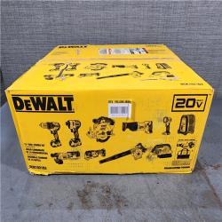 HOUSTON LOCATION - AS-IS (APPEARS LIKE NEW) DEWALT 20-Volt Max Lithium-Ion 10-Tool Cordless Combo Kit with Two 2.0 Ah Batteries, Charger and 2 Bags