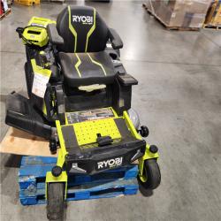 Dallas Location - As-Is RYOBI 80V HP Brushless 42 in. Battery Riding Mower (2) 80V Batteries