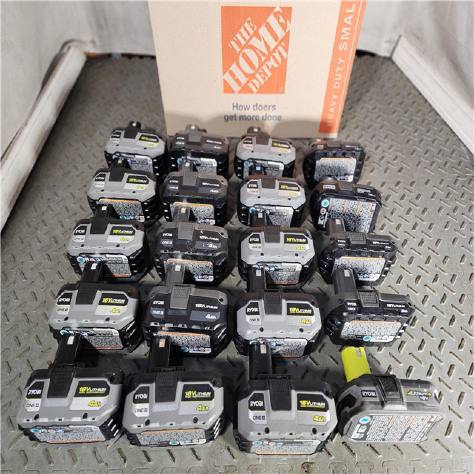 HOUSTON LOCATION - AS-IS RYOBI BATTERY PACK QTY - 20