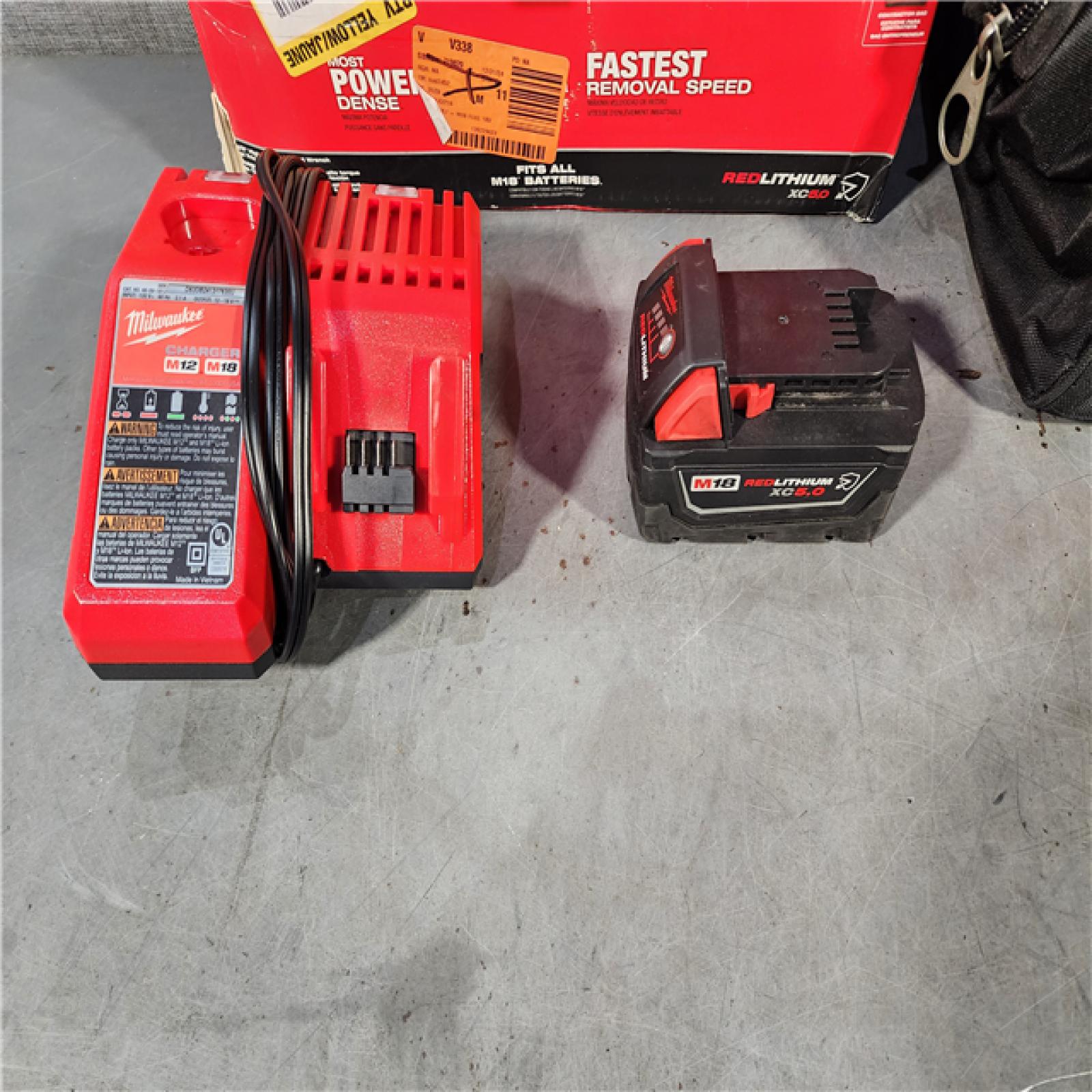 HOUSTON LOCATION - AS-IS Milwaukee M18 1/2 in. Cordless Brushless High Torque Impact Wrench Kit (Battery & Charger)