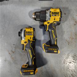 HOUSTON LOCATION - AS-IS (APPEARS LIKE NEW) DEWALT 20V MAX XR Hammer Drill and ATOMIC Impact Driver 2 Tool Cordless Combo Kit with (2) 4.0Ah Batteries, Charger, and Bag