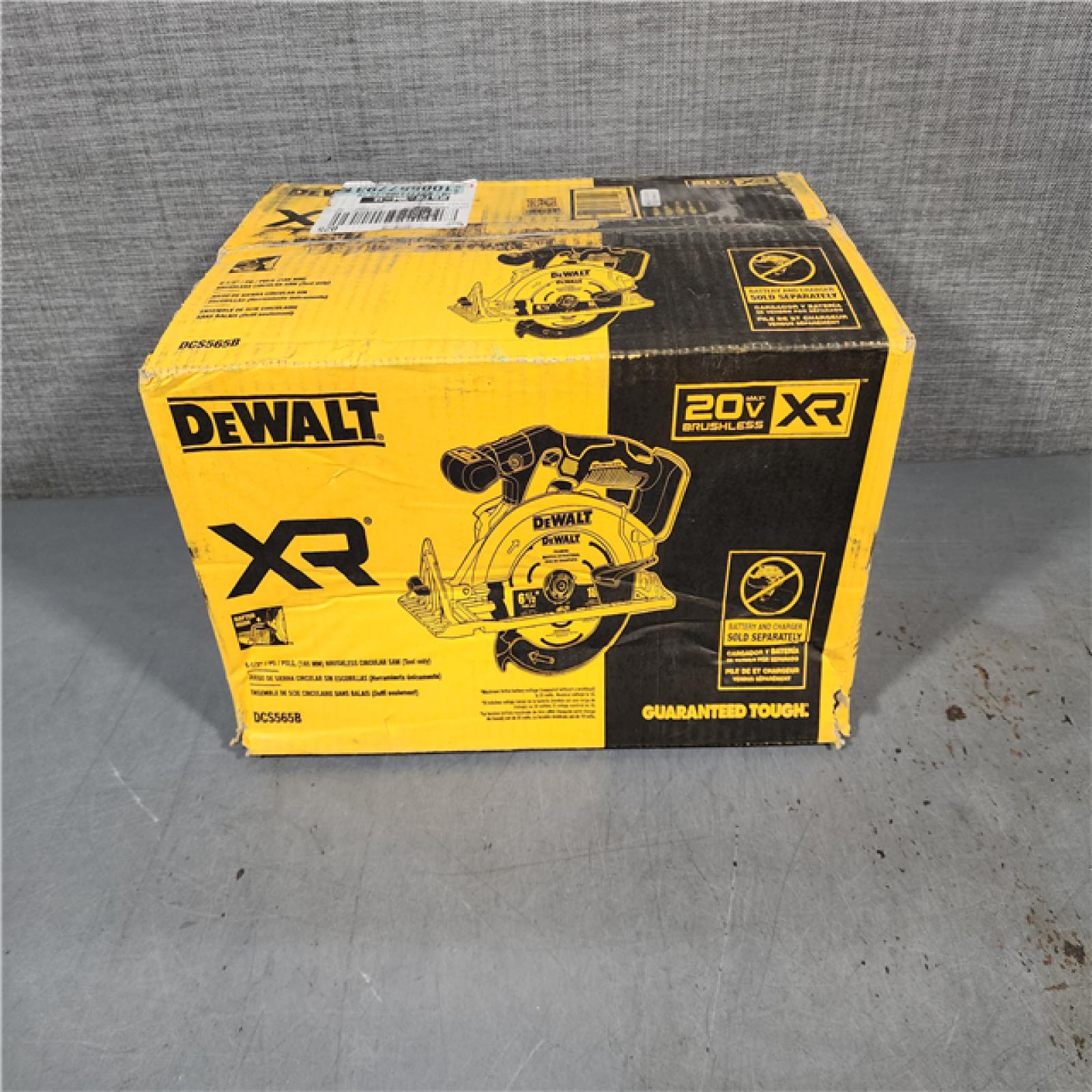 HOUSTON LOCATION - AS-IS DeWALT DCS565B 20V Max Brushless 6.5   Cordless Circular Saw (TOOL ONLY)