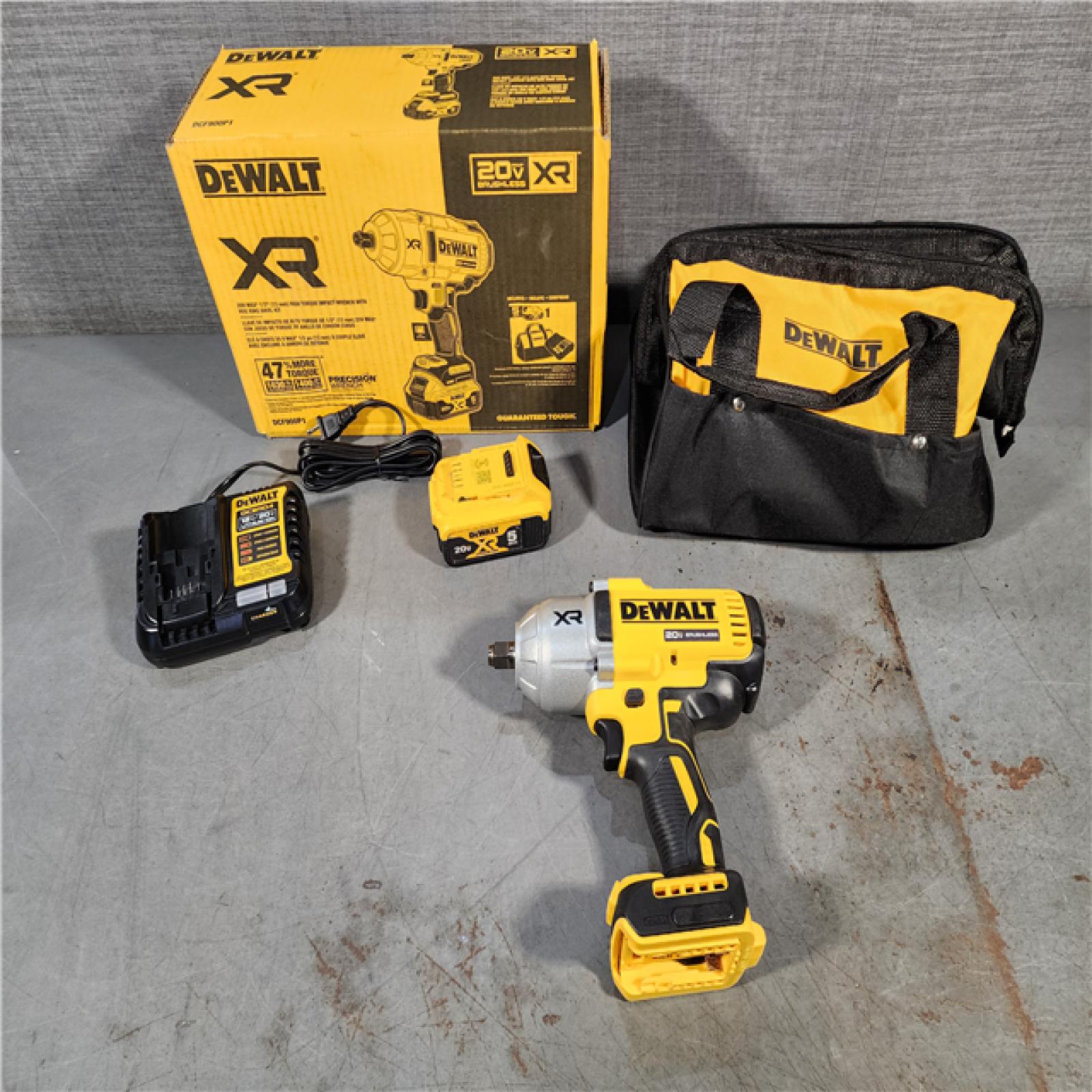 HOUSTON LOCATION - AS-IS DEWALT 20V MAX* XR 1/2  High Torque Impact Wrench with Hog Ring Anvil