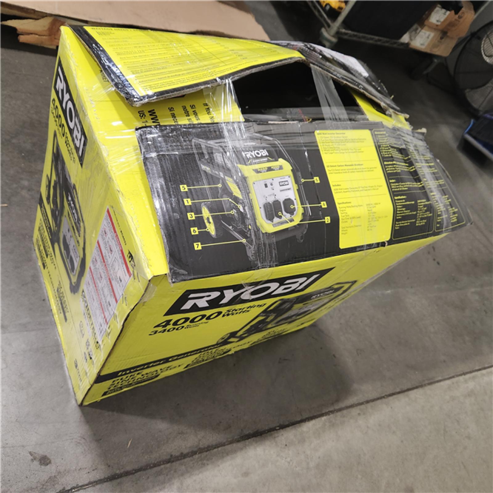 Dallas Location - As-Is RYOBI 4000-Watt Inverter Generator