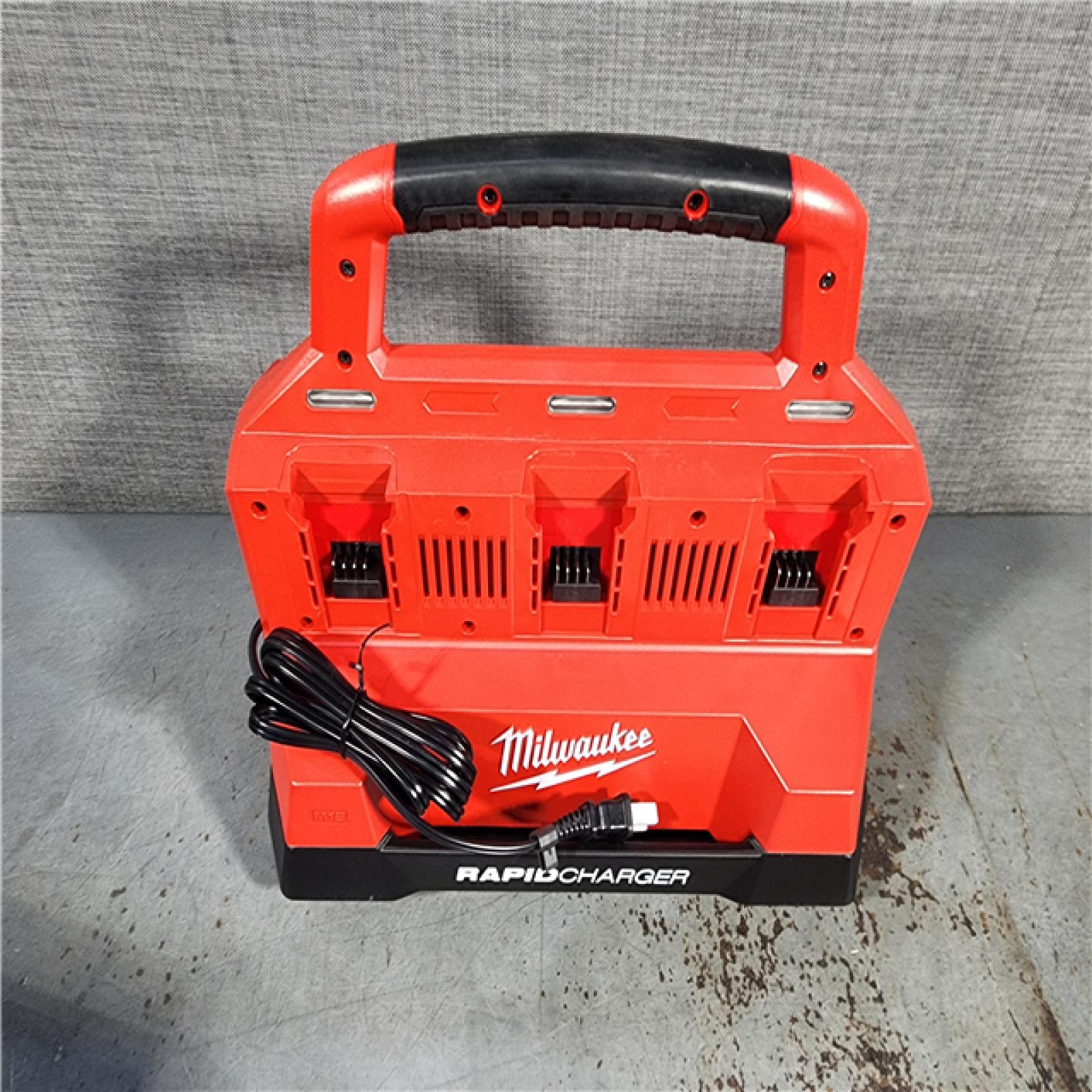 HOUSTON LOCATION - AS-IS M18 18V Lithium-Ion REDLITHIUM FORGE Starter Kit with (1) 12.0 Ah Battery Pack and PACKOUT 6-Port Rapid Charger