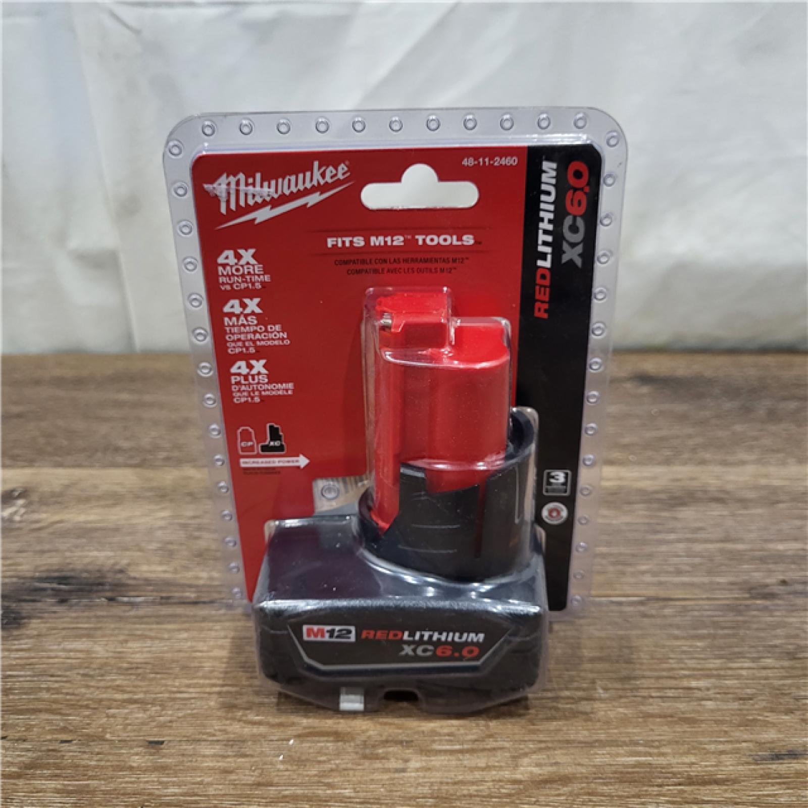 NEW Milwaukee 12-Volt Lithium-Ion XC Extended Capacity 6.0Ah Battery Pack