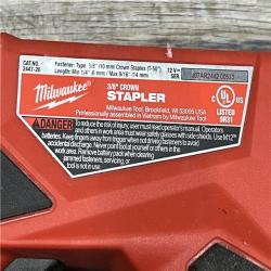 AS-IS Milwaukee M12 3/8  Crown Stapler (Tool Only)