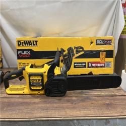 AS-IS DEWALT  FLEXVOLT 60V MAX 16in. Brushless Cordless Battery Powered Chainsaw Kit with (1) FLEXVOLT 2 Ah Battery & Charger