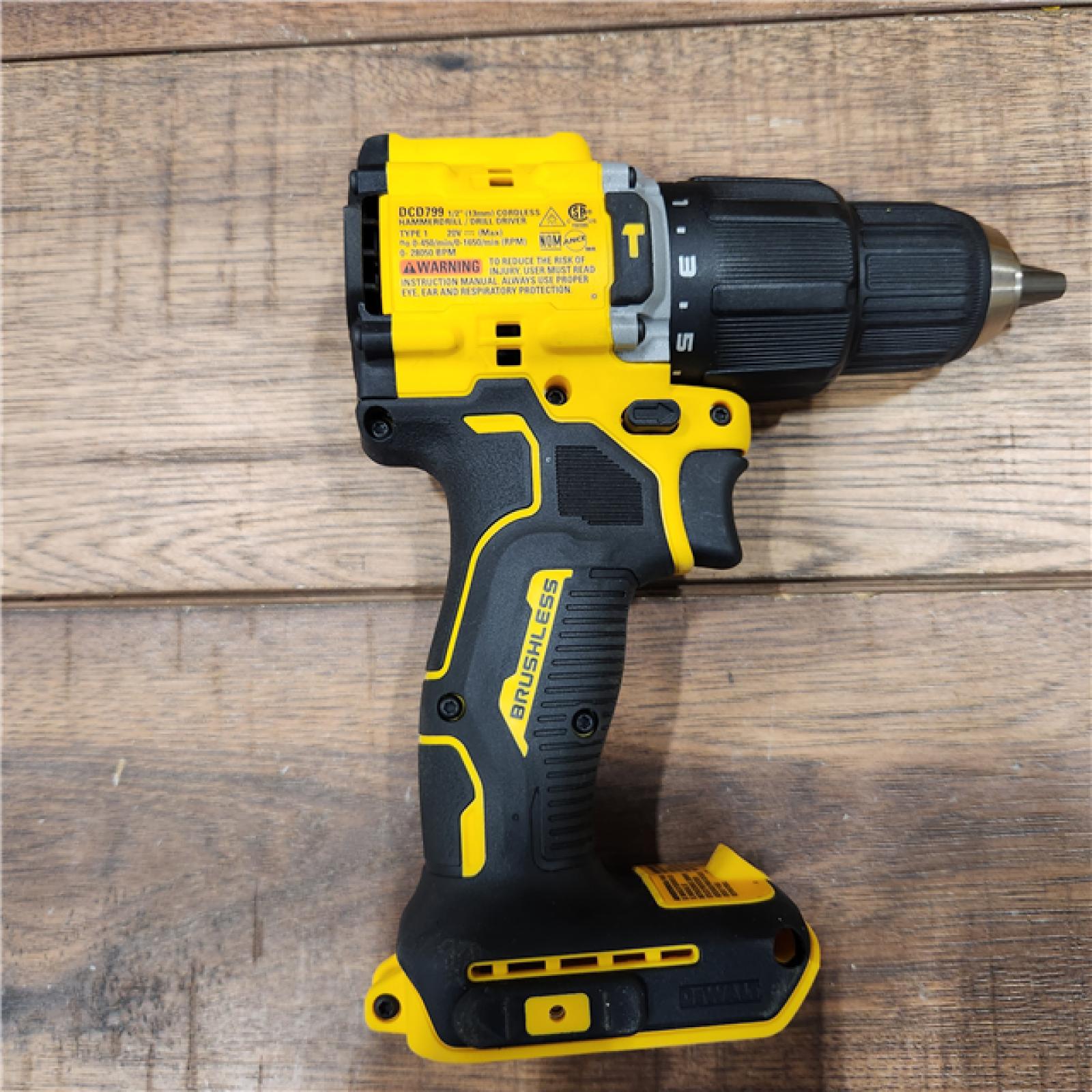 AS-IS ATOMIC 20-Volt Lithium-Ion Cordless 1/2 in. Compact Hammer Drill with 3.0Ah Battery, Charger and Bag