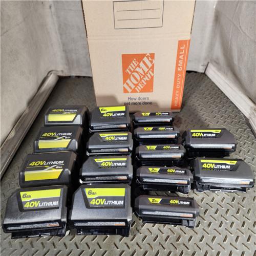 HOUSTON LOCATION - AS-IS RYOBI BATTERY PACK QTY - 15