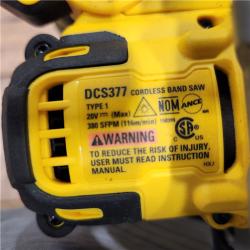 AS-IS Dewalt DCS377B 20V MAX ATOMIC Brushless Cordless 1-3/4  Compact Bandsaw