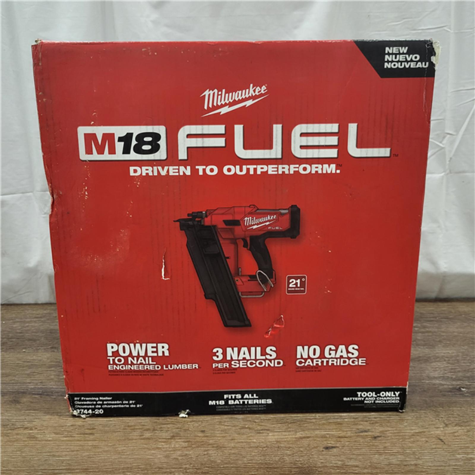 AS-IS Milwaukee 2744-20 M18 FUEL 21-Degree Cordless Framing Nailer (Tool Only)