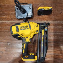 AS-IS DeWalt DCN660D1 20V 16 Gauge Cordless Angled Finish Nailer Kit W/ 2Ah Battery