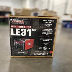 NEW! - Lincoln Electric 140 Amp LE31MP Multi-Process Stick/MIG/Flux-Core/TIG, 120V, Aluminum Welder