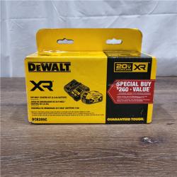 AS-IS DEWALT 20-Volt Maximum XR 5.0 Ah Battery Pack and Charger