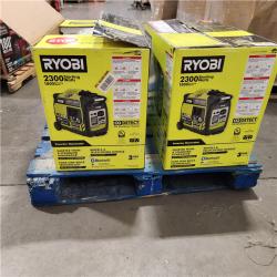 Dallas Location - As-Is Ryobi 2300-Watt Bluetooth Inverter Generator(Lot Of 2)