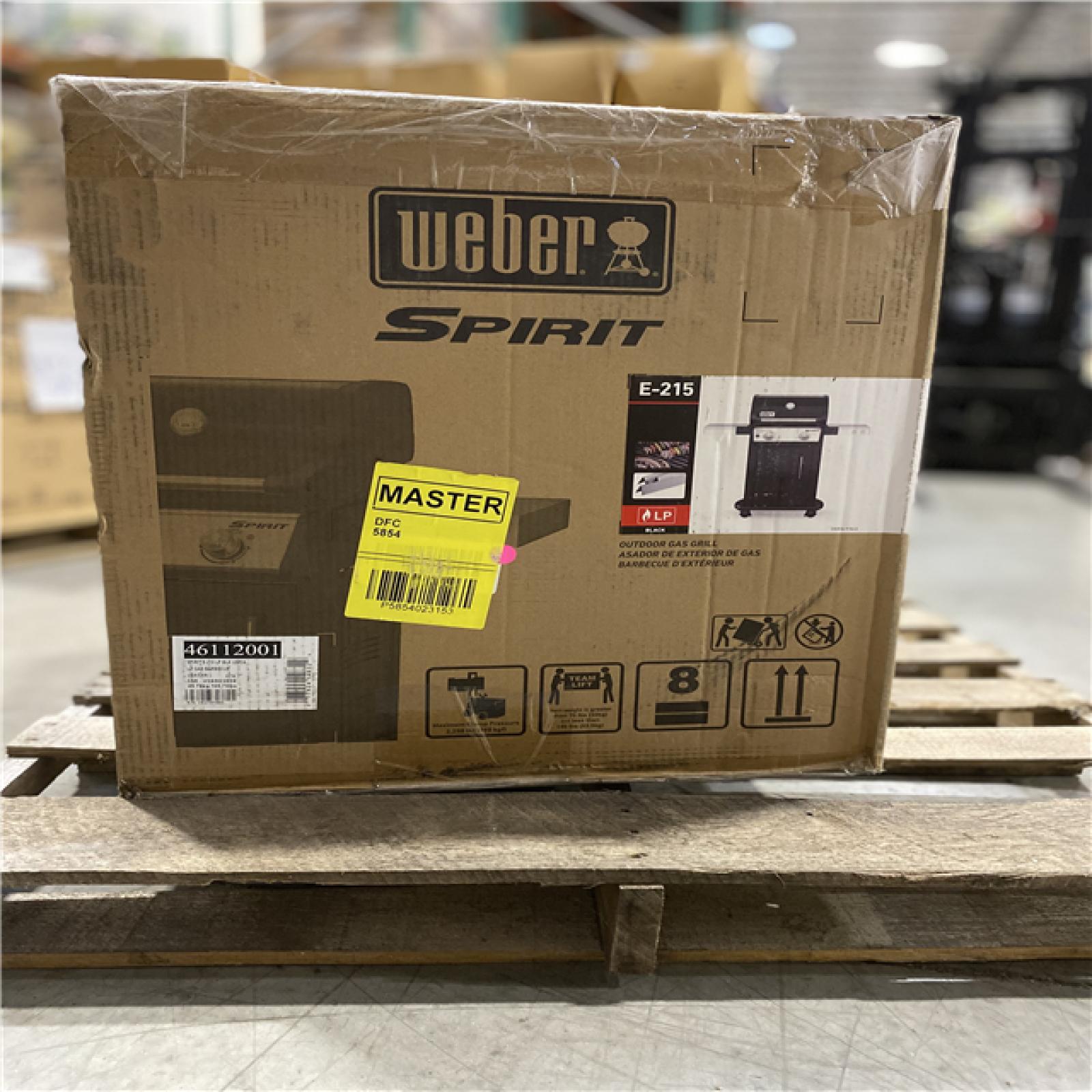 DALLAS LOCATION - Weber Spirit E-215 2-Burner Liquid Propane Gas Grill in Black