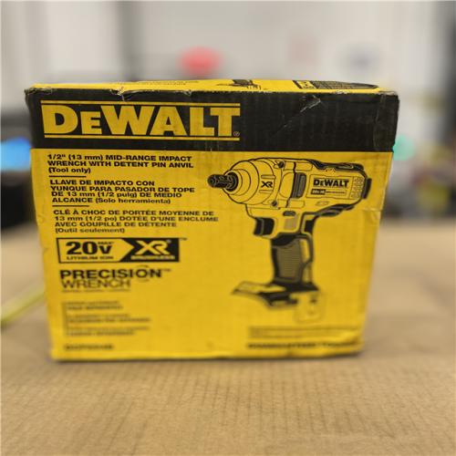 NEW! - DEWALT 20V MAX XR Cordless Brushless 1/2 in. Mid-Range Impact Wrench with Detent Pin Anvil (Tool Only)