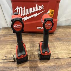 AS-IS Milwaukee M18 FUEL 18V Lithium-Ion Brushless Cordless Hammer Drill and Impact Driver Combo Kit (2-Tool) with 2 Batteries